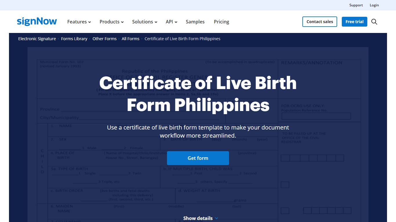 Certificate of Live Birth Form - Fill Out and Sign Printable PDF ...